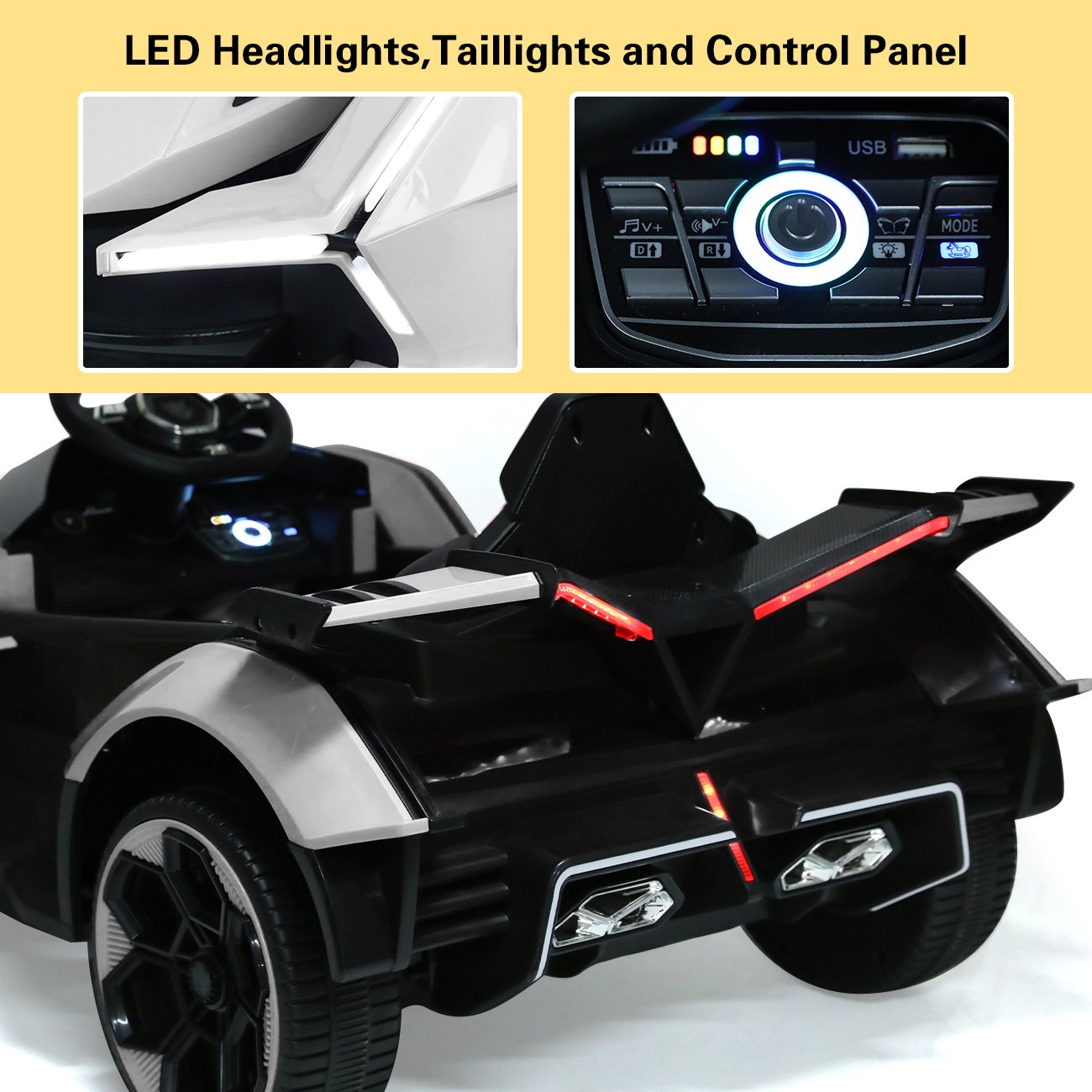 2023 Kids Ride On Car 12V With Parental Remote